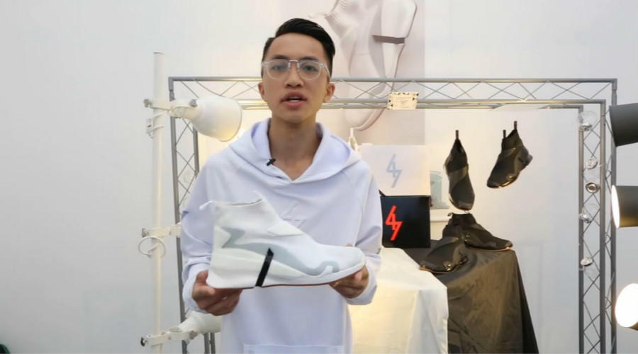 广东一学生为设计篮球鞋考清华美院，出个人品牌鞋展