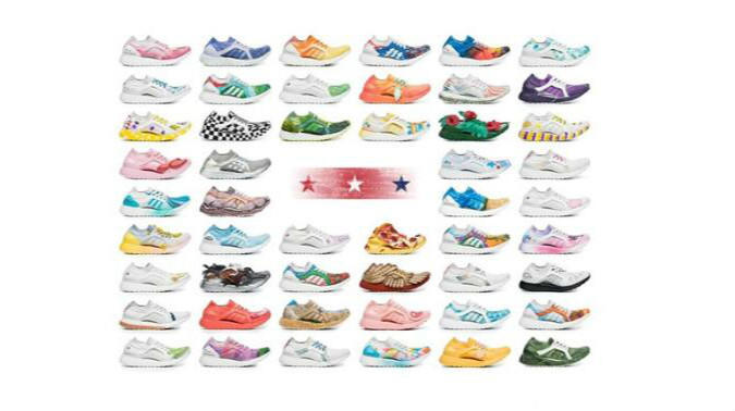 阿迪达斯设计了50款跑鞋 代表美国50个州